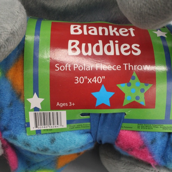 Blanket Buddies Soft Polar Fleece Throw For Ages 3 - Picture 5 of 7